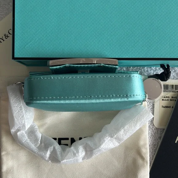 Fendi x Tiffany & Co. Nano Baguette Satin Charm Bag - Picture 16 of 17